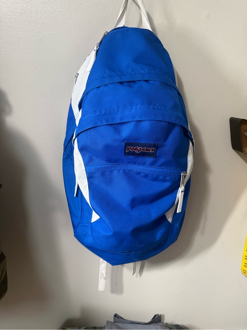 Jansport Blue Backpack with White Accents